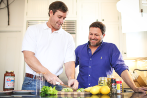 Seaside Grown Brothers Making Bloody Marys